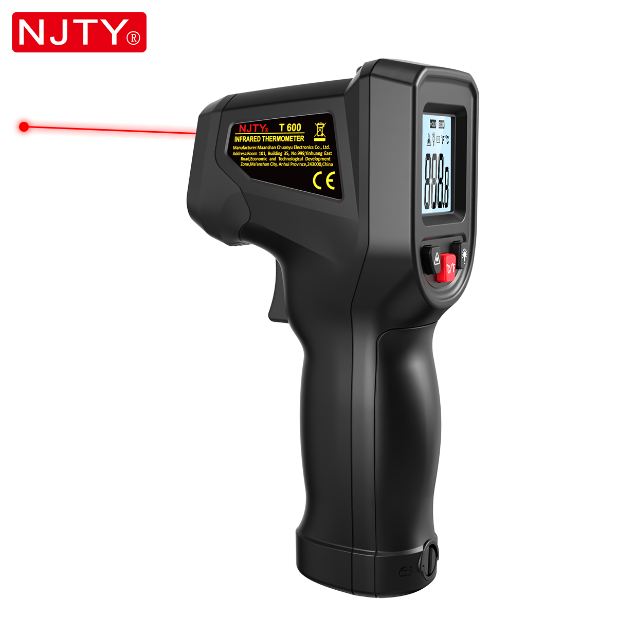 Industrial Infrared Laser - NJTY T600 Thermomètre infrarouge sans contact