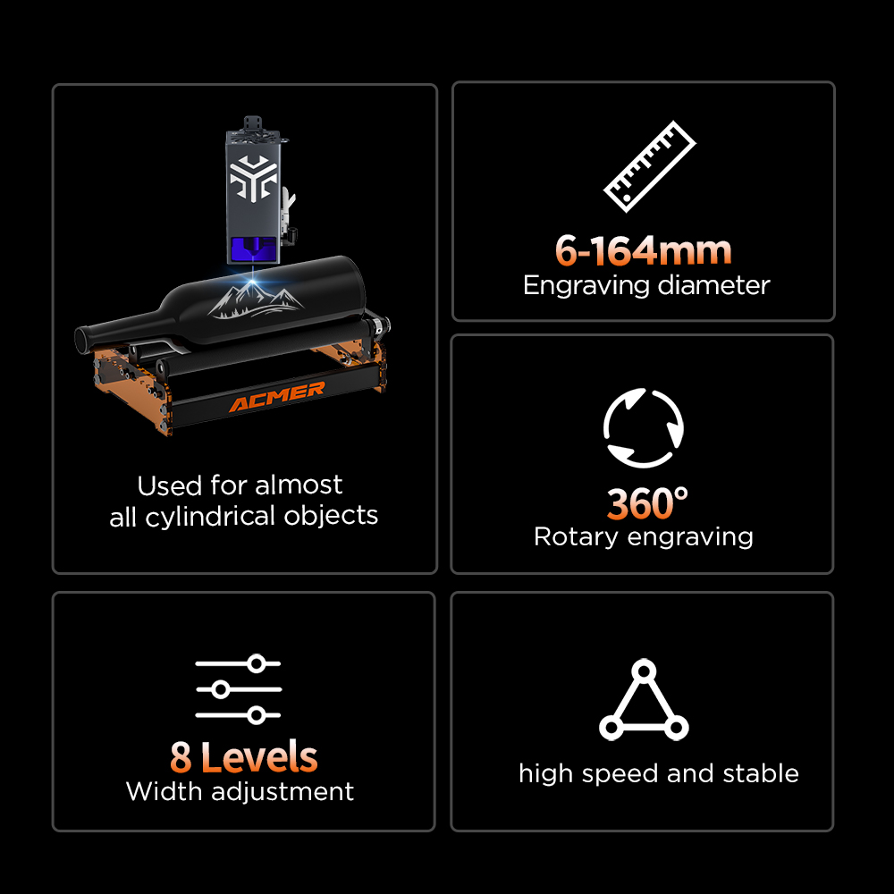Rouleau rotatif laser ACMER M3 - Industrial Laser Cutting Machine avis et prix