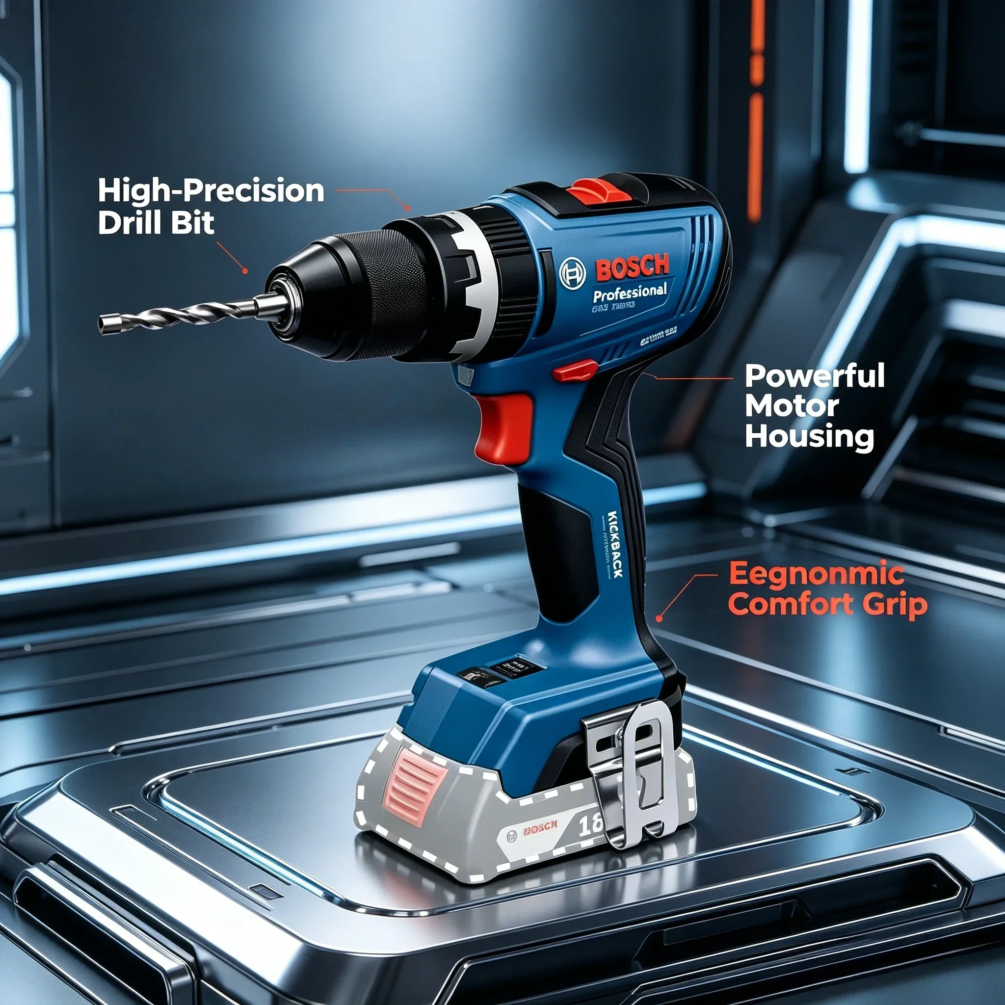 Kit perceuse-visseuse sans fil - Bosch Drill Gsb 18V avis et prix