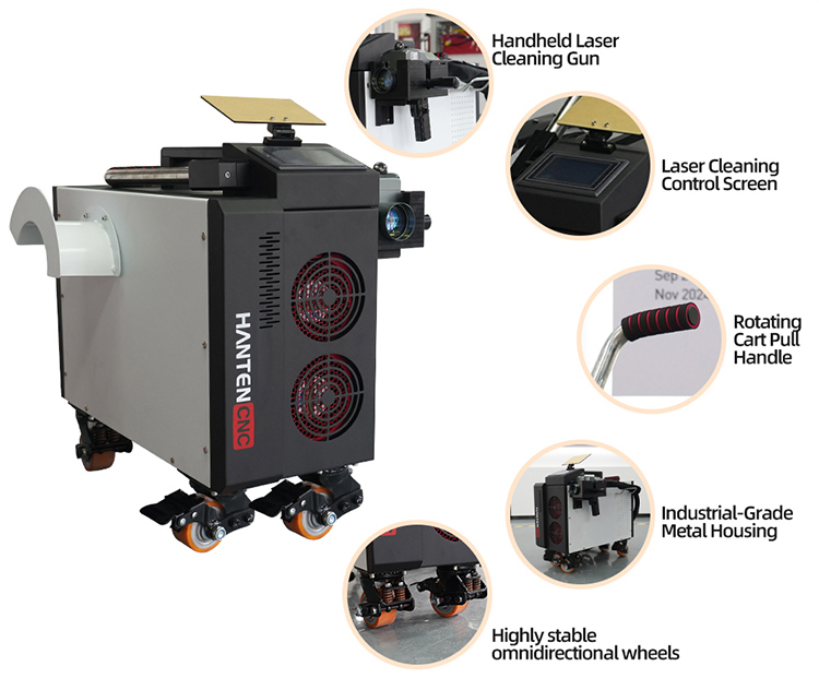 Nettoyeur laser pulsé 500W ref - Industrial Laser Rust Remover avis et prix